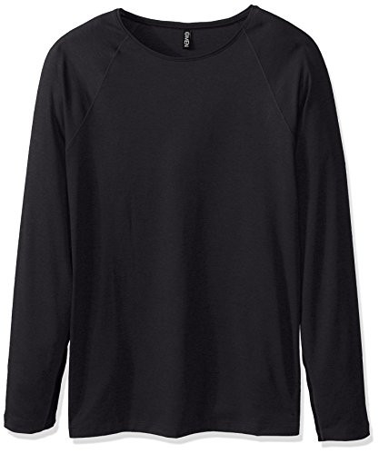 Onzie Mens Raglan Long Sleeve Tee  Black  Large-X-Large