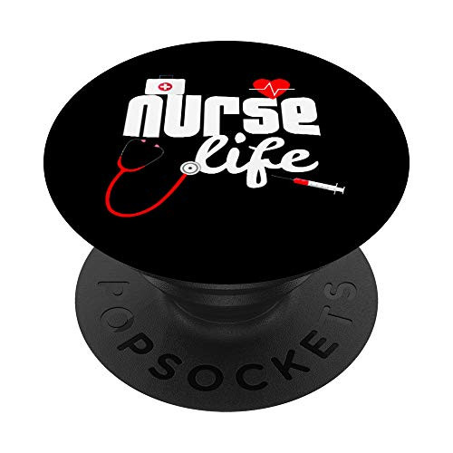 Nurse Life Nursing Student Nurses Week Birthday Gift PopSockets Grip and Stand for Phones and Tablets Nurse Life Nursing Student Nurses Week Birthday Gift PopSockets Grip and Stand for Phones and Tablets