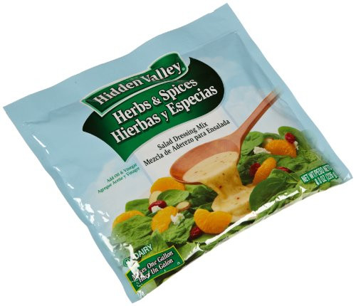 Hidden Valley Ranch Salad Dressing Mix  Herbs and Spices  8-Ounce Packages -Pack of 3-