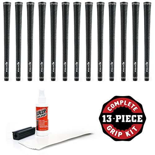 Karma Full Cord 13 Piece Golf Grip Kit (with Tape, Solvent, Vise clamp)