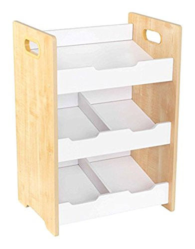KidKraft Storage Bin, Natural/White