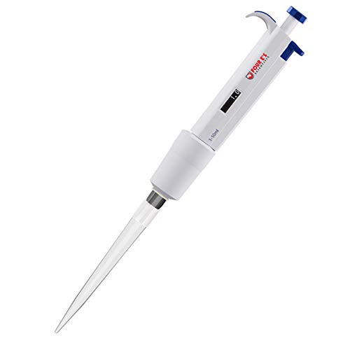 10mL Micropipette  Four Es Scientific Lab Single Channel Micro Pipettes  1-10mL Adjustable Variable Volume