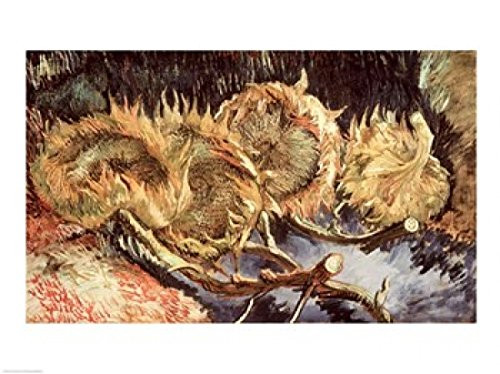 Posterazzi Four Withered Sunflowers 1887 Poster Print by Vincent Van Gogh  -24 x 18-