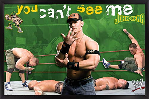 Trends International WWE - John Cena - Cant See Me Wall Poster 22-375 x 34 Black Framed Version Trends International WWE - John Cena - Cant See Me Wall Poster 22-375 x 34 Black Framed Version