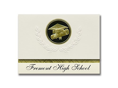 Signature Announcements Fremont High School -Sunnyvale  CA- Graduation Announcements  Presidential style  Basic package of 25 Cap and Diploma Seal- Blac