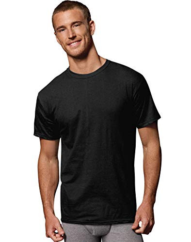 Hanes Mens FreshIQ ComfortSoft Dyed Black-Grey T-Shirt 5-Pack  XL  Assorted