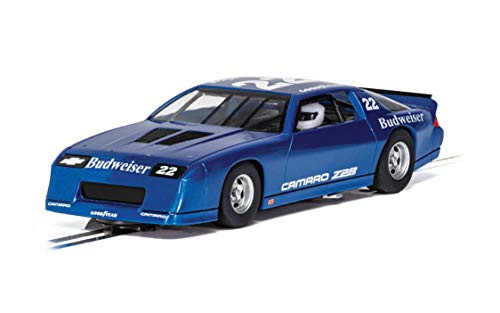 Scalextric Chevrolet Camaro IROC-Z Blue 132 Slot Race Car C4145