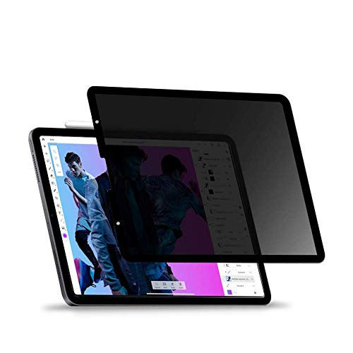 iPad Pro 11 Fully Removable Privacy Screen Protector Filter Habyby Anti-Spy Anti-Glare Filter -Compatible with Apple Pencil--Landscape Privacy- Fully