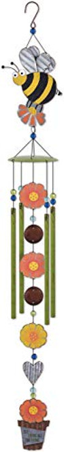Sunset Vista Designs 93355 Country Gardens Wind Chime  Bumble Bee
