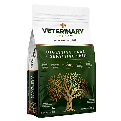 Veterinary Select Digestive Care - Sensitive Skin Dry Dog Food  8-5 Pounds  Low Calorie with Probiotics  Made in The USA