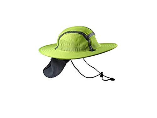 Blubandoo Cooling Sun Safety Hatbandoo - Contains Magic Cooling Crystals - Ideal for Outdoor Activities -L-XL- Hi-Vis Lime-Yellow