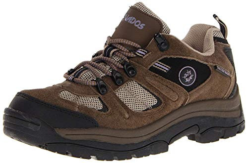 Nevados Womens Klondike Waterproof Low V4161W Hiking Boot Dark Brown-Black-Taupe 11 M US