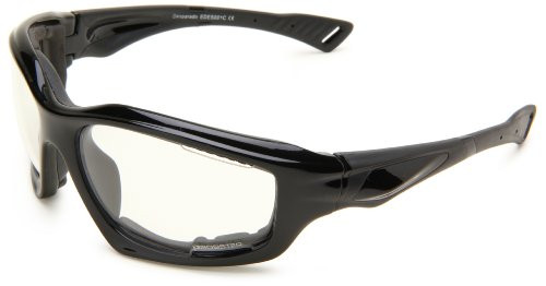 Bobster Desperado EDES001C Square Sunglasses Black Frame-Clear Lens One Size