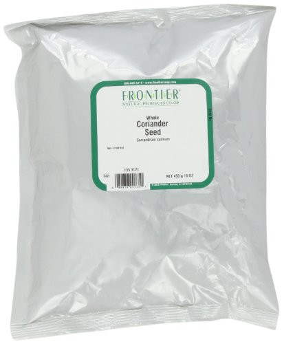 Frontier Coriander Seed Whole  16 Ounce Bags -Pack of 3-