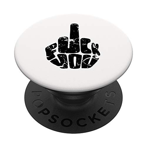 Fuck You Middle Finger Flip Off PopSockets PopGrip Swappable Grip for Phones and Tablets