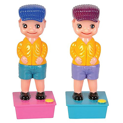 ArtCreativity Squirt Wee Pee Boy Set Pack of 2 - 7-5 inch Peeing Boy Squirter Toys - Leak-Free Water Base - Classic Funny Novelty Gag Gift for Men  Wo