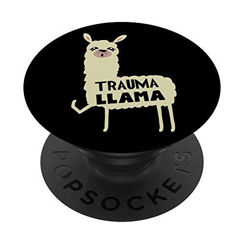 Funny Trauma Llama Gift for Rad Tech  Xray - Radiology PopSockets PopGrip Swappable Grip for Phones and Tablets