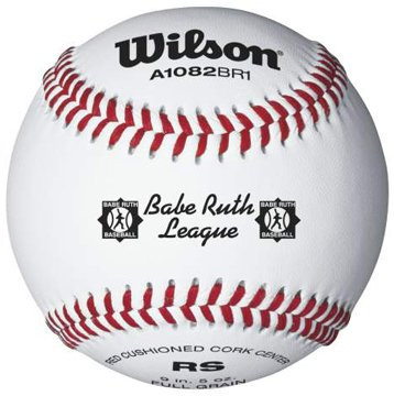 Wilson A1082 Babe Ruth League Series Baseball (12-Pack), White