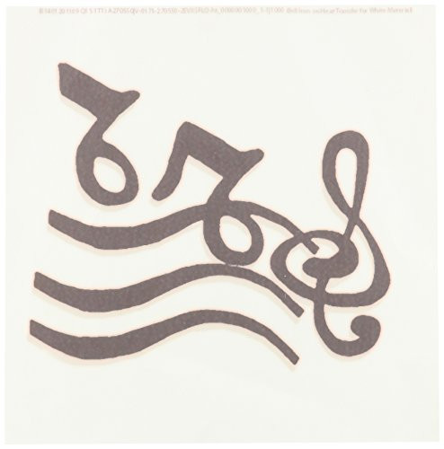 3dRose G Clef and Musical Notes Iron on Heat Transfer Paper  8 by 8-Inch