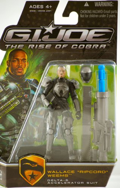 G-I- Joe The Rise of Cobra Movie Action Figure  Wallace Ripcord Weems -Delta-6 Accelerator Suit-  3-75 Inches