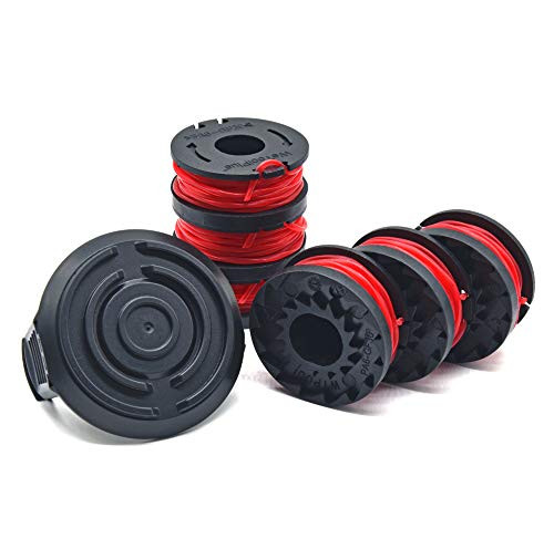 Garden NINJA 10ft Trimmer-Edger Spool Compatible with HT17-095-033-01  6-Pack Plus Cap