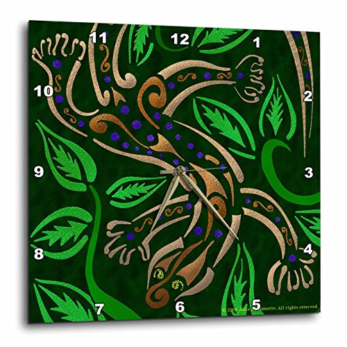3dRose LLC Gecko Tribal Abstract Reptile Digital Art 10 by 10-Inch Wall Clock 3dRose LLC Gecko Tribal Abstract Reptile Digital Art 10 by 10-Inch Wall Clock