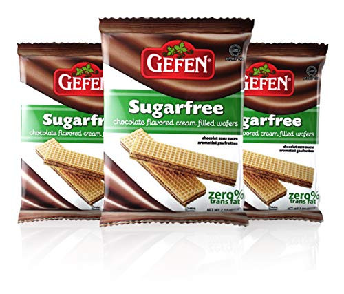 Gefen Sugar Free Chocolate Cream Filed Wafers 7oz -3 Pack- Dairy Free Zero Trans-fat No Aspartame Gefen Sugar Free Chocolate Cream Filed Wafers 7oz -3 Pack- Dairy Free Zero Trans-fat No Aspartame