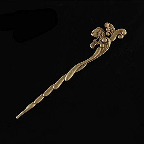Hair Sticks Women Vintage Bronze Hair Chopstick  Retro Antique Decorative Hair Fork Hair Pins for Women Hair DIY Accessory  Classic Hairpins-9-