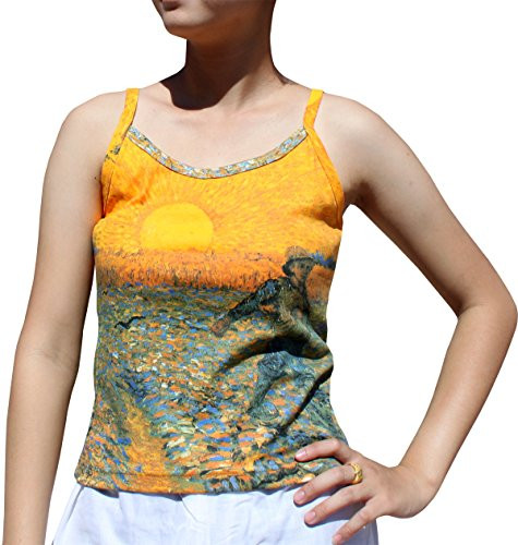 RaanPahMuang Brand Vincent Van Gogh Seminatore Spaghetti Top  Large