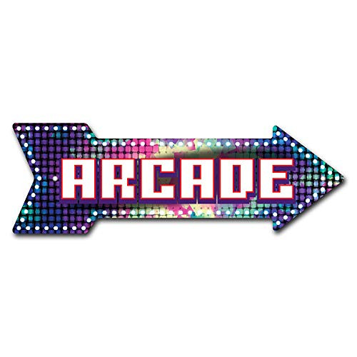 SignMission Arcade Arrow Plastic Sign  18 Wide