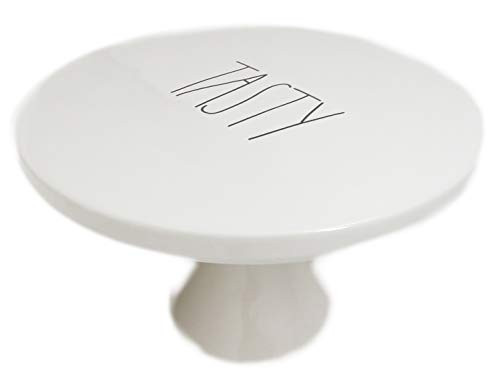 Rae Dunn By Magenta TASTY Ceramic Large Letter LL Cake Stand