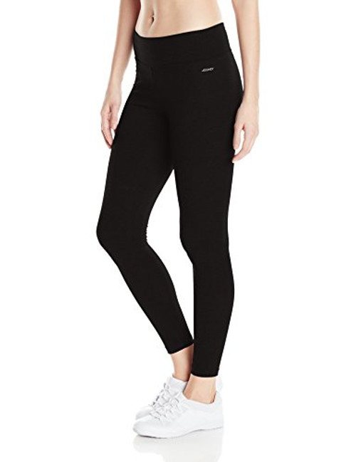 Jockey Womens Plus SizeAnkle Legging with Wide Waistband Size  Deep Black  2X