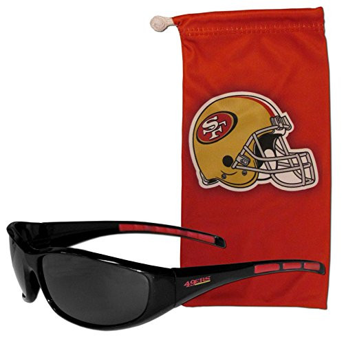 Siskiyou NFL San Francisco 49ers Adult Sunglass and Bag Set Red Siskiyou NFL San Francisco 49ers Adult Sunglass and Bag Set Red