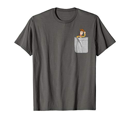Disney Pixar Toy Story Woody Faux Pocket Graphic T-Shirt Disney Pixar Toy Story Woody Faux Pocket Graphic T-Shirt