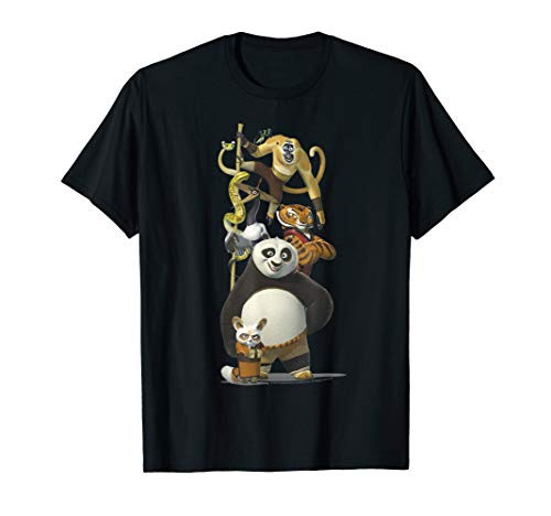 Kung Fu Panda Po And The Furious Five Portrait T-Shirt Kung Fu Panda Po And The Furious Five Portrait T-Shirt