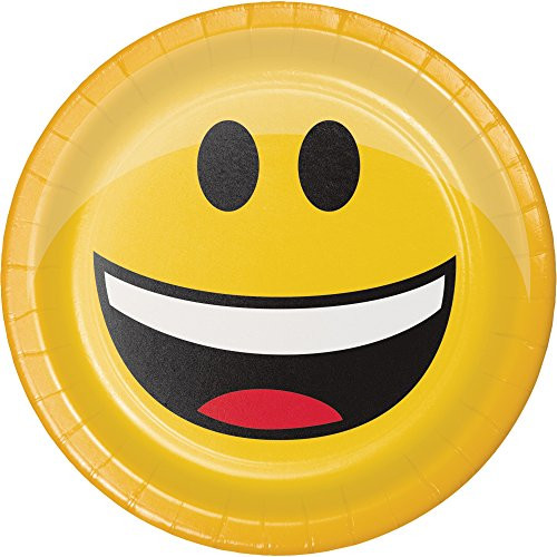 Creative Converting Show Your Emojions Paper Lunch Plates  Dessert