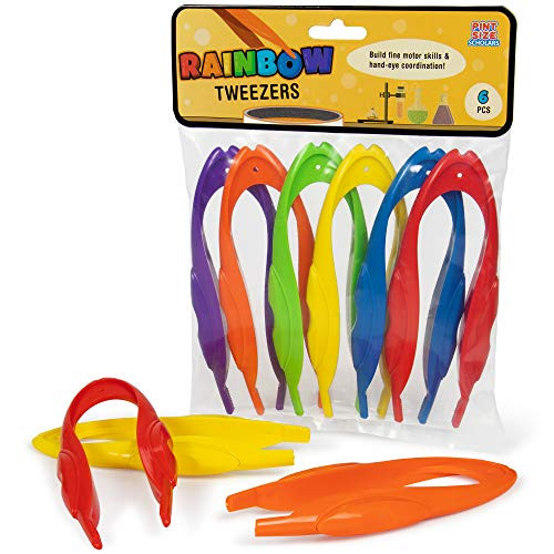 Rainbow Tweezers - Motor Skill Development Toy for Toddlers - Teach Sorting  Counting  and Other Early Mathematics Skills - Sensory Learning Tools for