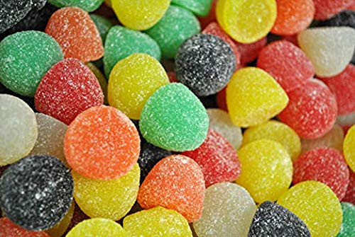 FirstChoiceCandy Giant Assorted Sugar Sanded Gum Drops In A Resealable Bags  5 Pound