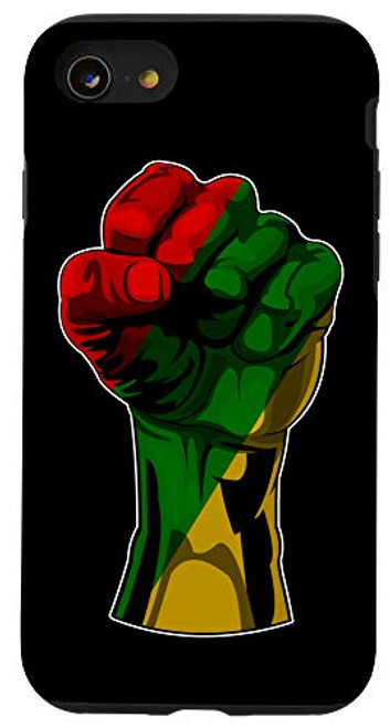 iPhone SE -2020- - 7 - 8 Black History Month Fist African Gift Case iPhone SE -2020- - 7 - 8 Black History Month Fist African Gift Case