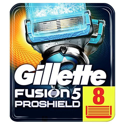 Gillette Fusion5 ProShield Chill Razor Blades for Men  8 Refills with Cooling Technology  Mailbox Sized Pack