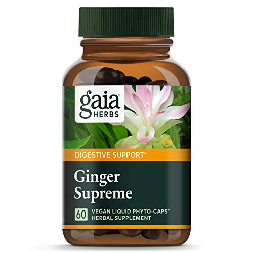 Gaia Herbs Ginger Supreme Vegan Liquid Capsules 60 Count - Organic Ginger Root and Turmeric Curcumin Supplement for Healthy Inflammatory Response D Gaia Herbs Ginger Supreme Vegan Liquid Capsules 60 Count - Organic Ginger Root and Turmeric Curcumin Supplement for Healthy Inflammatory Response D