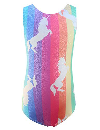 One-Piece Gymnastics Leotards Tollder Girls 2t 3t 4t Quick-Dry Gymnastic Outfits for Kids Unicorn Unitard-Biketard Leotards for Ballet Sparkly Athleti