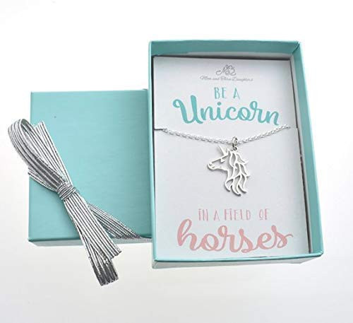 Unicorn Charm Women Pendant in Sterling Silver - Handmade 16 Cable Chain with 2 Extender Necklace - Strong and Scratch Resistance - Perfect Gift for Unicorn Charm Women Pendant in Sterling Silver - Handmade 16 Cable Chain with 2 Extender Necklace - Strong and Scratch Resistance - Perfect Gift for