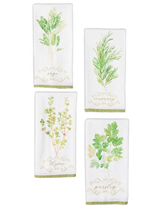Sullivans Rosemary Sage Parsley Thyme Tea Towel Set 4 Assorted Sullivans Rosemary Sage Parsley Thyme Tea Towel Set 4 Assorted