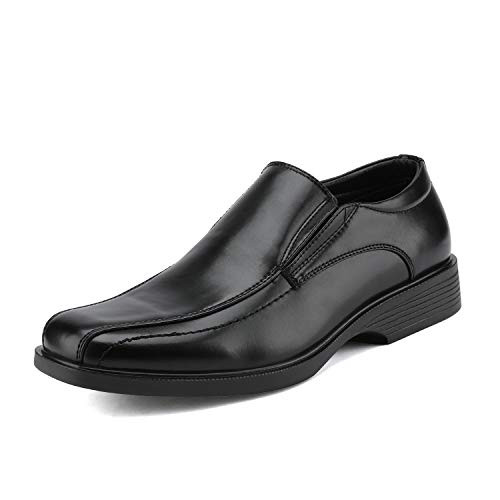 Bruno Marc Mens Cambridge-05 Black Leather Lined Dress Loafers Shoes - 6-5 M US