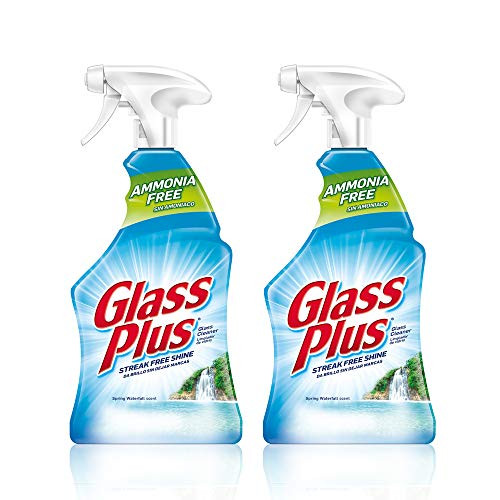 Glass Plus Glass Cleaner  32 fl oz Bottle  Multi-Surface Glass Cleaner -Pack of 2-