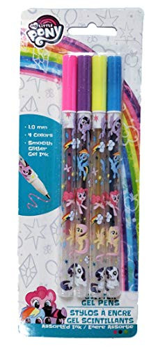 Licensed Childrens Glitter Gel Pen Set -My Little Pony-