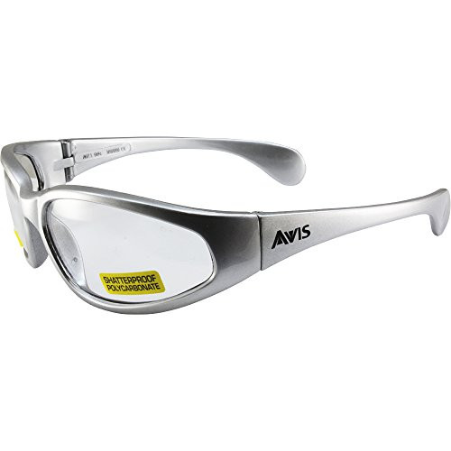 Global Vision Eyewear Hercules Series Safety Sunglasses with Silver Frame and ANSI Z87-1- Clear Safety Lens Global Vision Eyewear Hercules Series Safety Sunglasses with Silver Frame and ANSI Z87-1- Clear Safety Lens