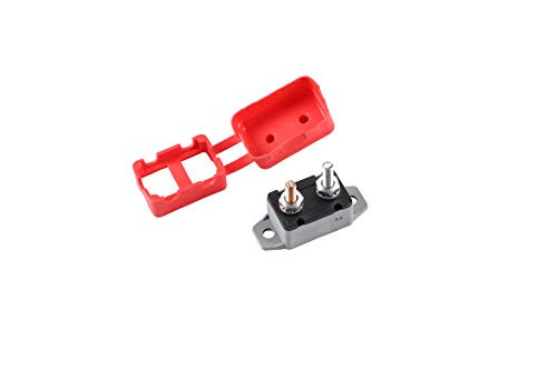 GLOSO E518 Stud Type Circuit Breakers  Lengthwise Bracket  Auto Reset -T1- - 1 Pack -50A-