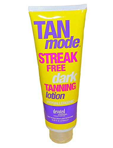 Tan Mode Streak Free Hypoallergenic Dark Tanning Lotion 9 Ounce